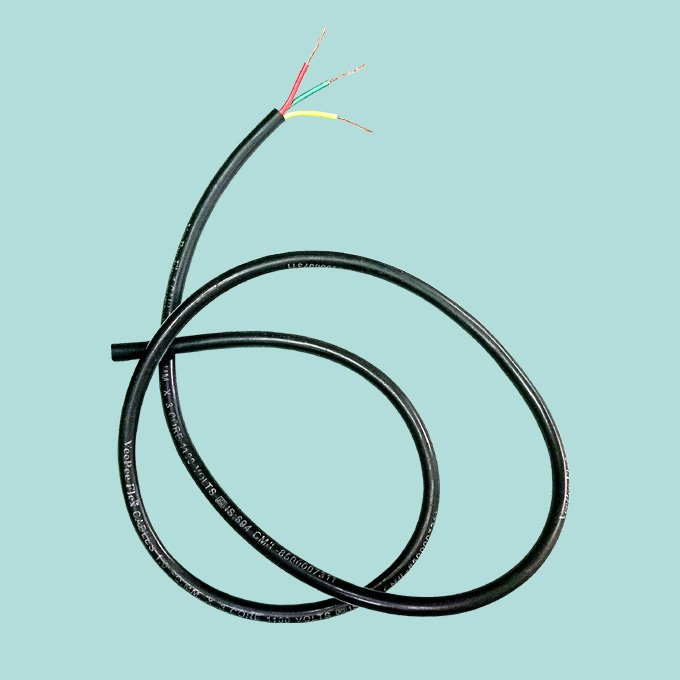 0.75 Sq mm 3 Core Round Cable