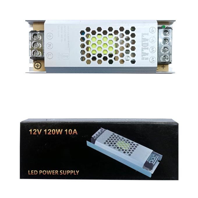 LADLA 12v LED Strip Light Driver, 10Amp 12v LED Strip Adapter