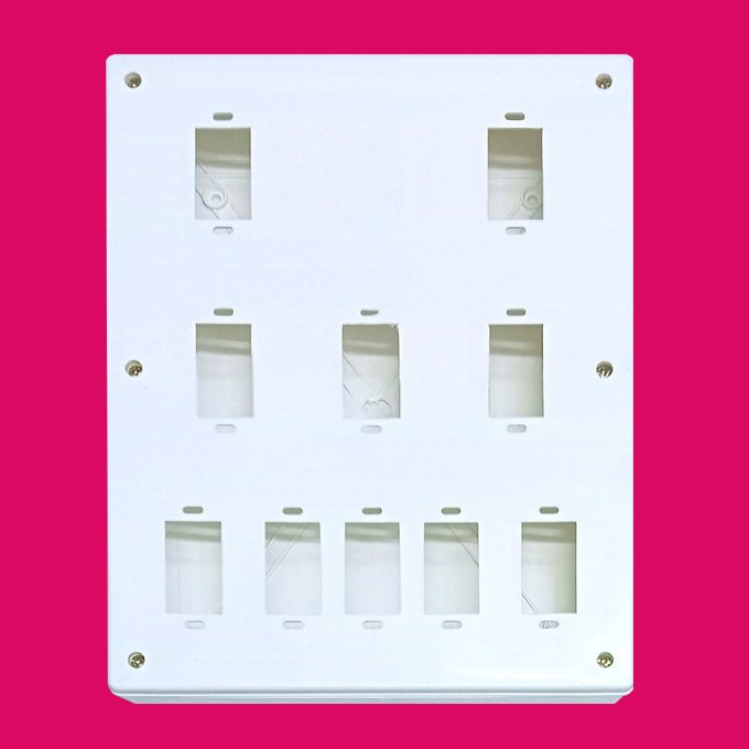 10way Cutting PVC Gang box (8X10) (L)