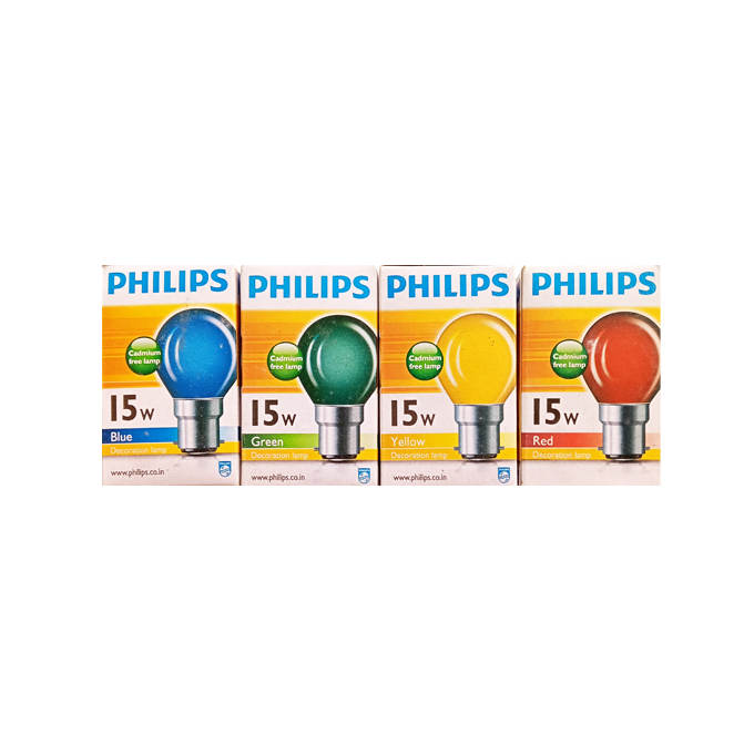 15W GLS LAMP PHILIPS B22 CAP PACK OF 1