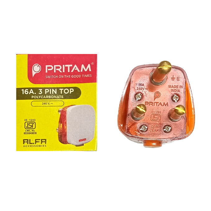 16A 3 Pin Top Alfa Pritam