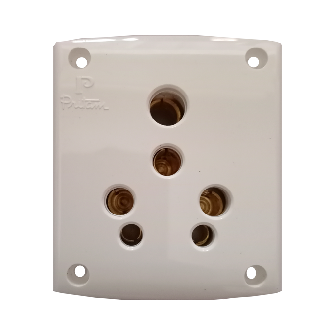16A Socket White Pritam PC