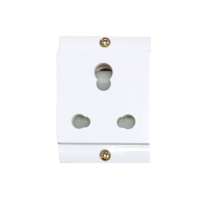16A socket, Pritam N/W 3 pin White