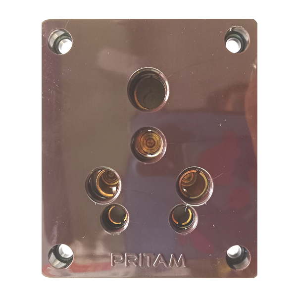 16A 1WAY Socket Pritam Alfa Brown (Pack of 1)