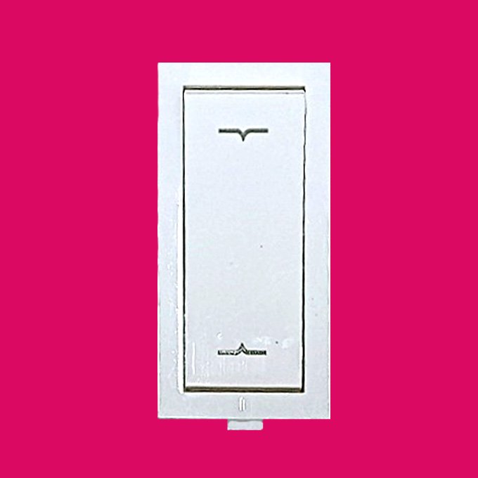 6A 2WAY MODULAR SWITCH Pritam Try Curve White - Image 2
