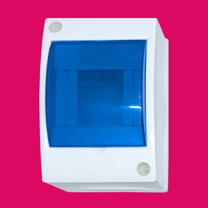 Mcb Box 4 Way PVC Doble Door Distribution Board