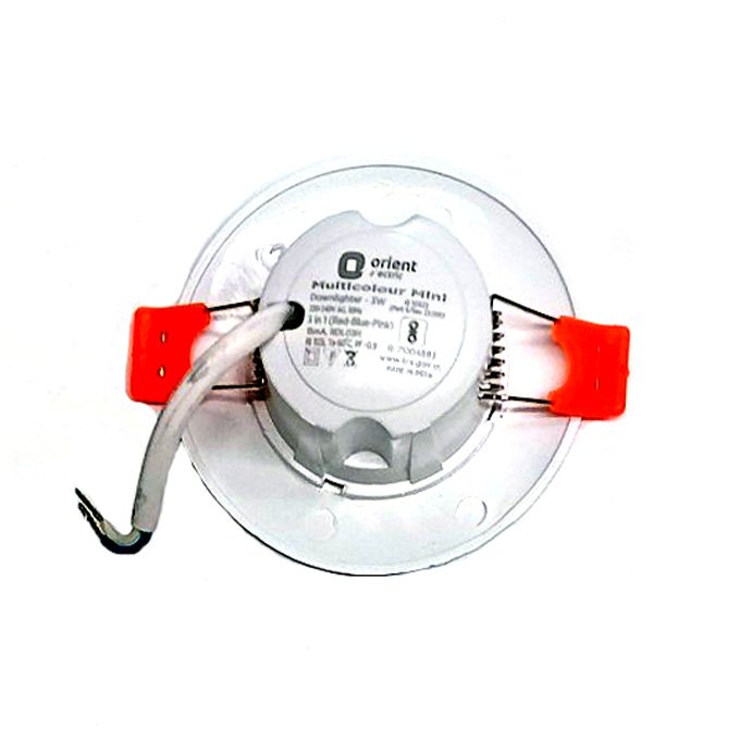 3W Multi Colour Downlighter Panel Light 3 in 1 Orient - Image 3