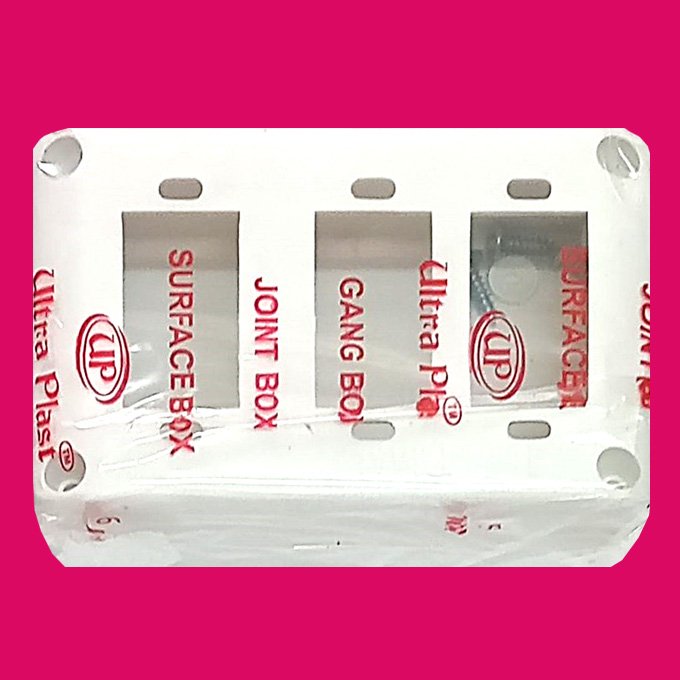 3way Cutting PVC Gang box (L)