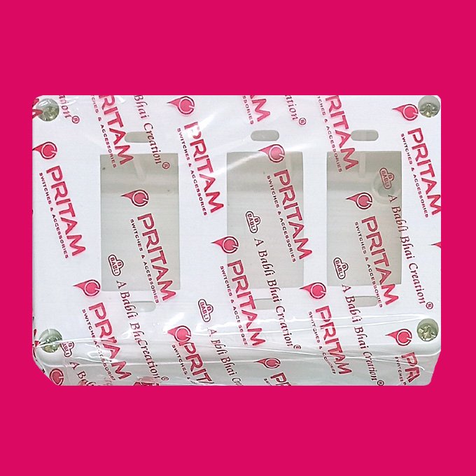 3way Cutting PVC Gang box Pritam