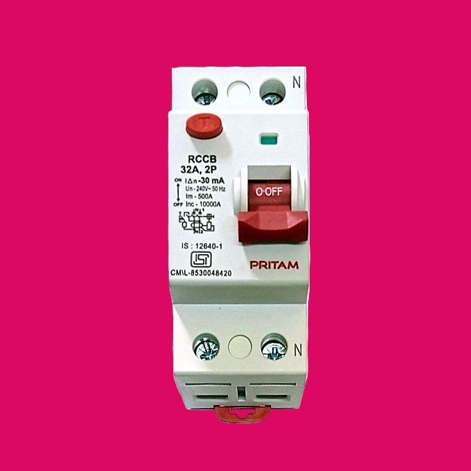 RCCB 32AMP, 30MA, DP, Pritam