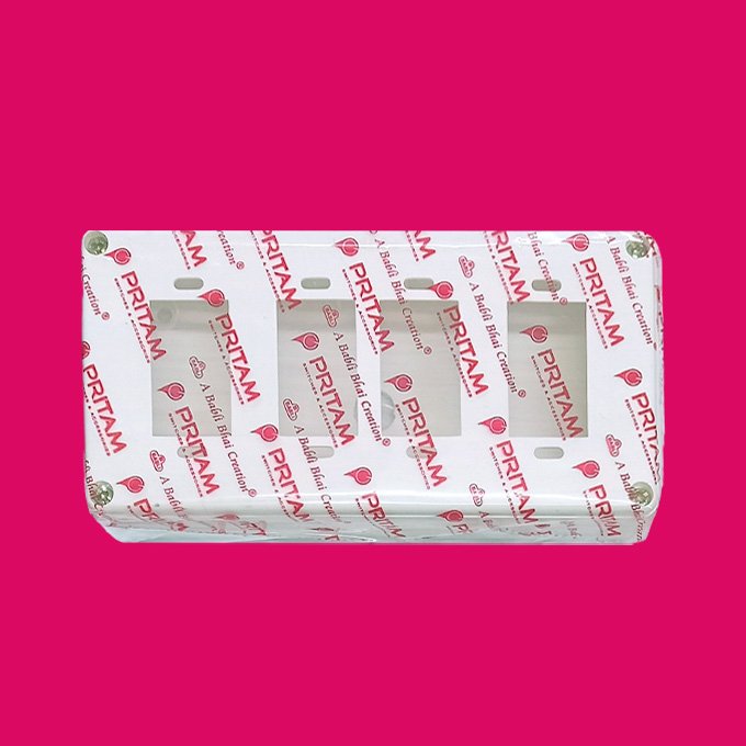 4way Cutting PVC Gang box Pritam