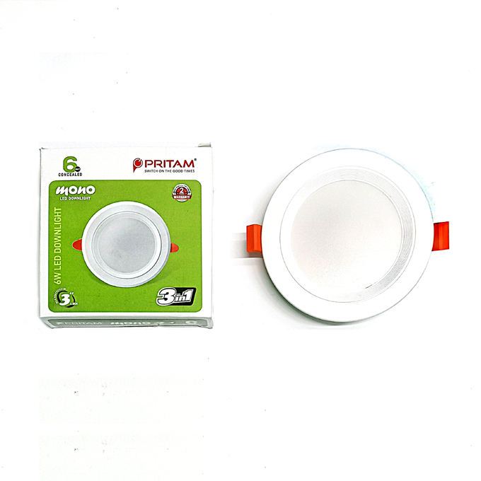 6W LED Panel Round, Pritam, Mono White