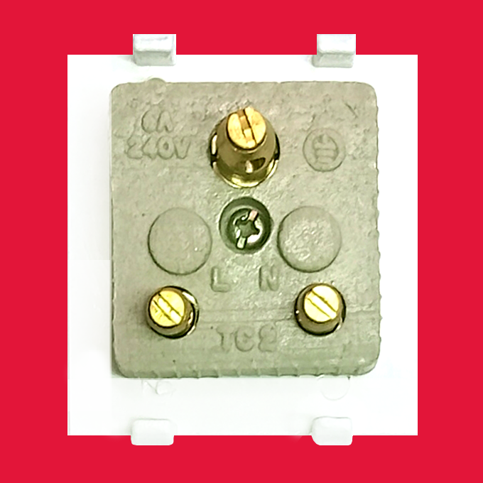 6A 5 Pin Socket Porcelain Moduler Noble - Image 2