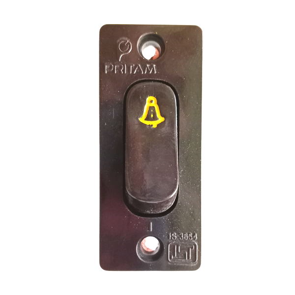 6A Bellpush Switch Alfa Brown