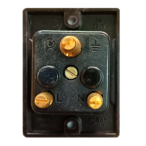 3 Pin Socket Plug Pritam 6A (Pack of 1) - Image 4