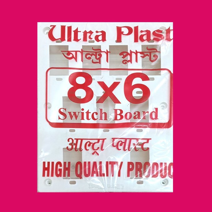 9way Cutting PVC Gang box (8X6)