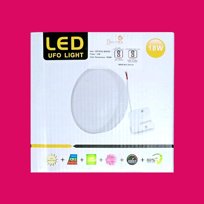 18 watt JJultra Crystal led UFO Surface light white - Image 2