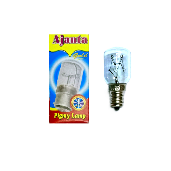 E12 Bulb Round Clear 15W