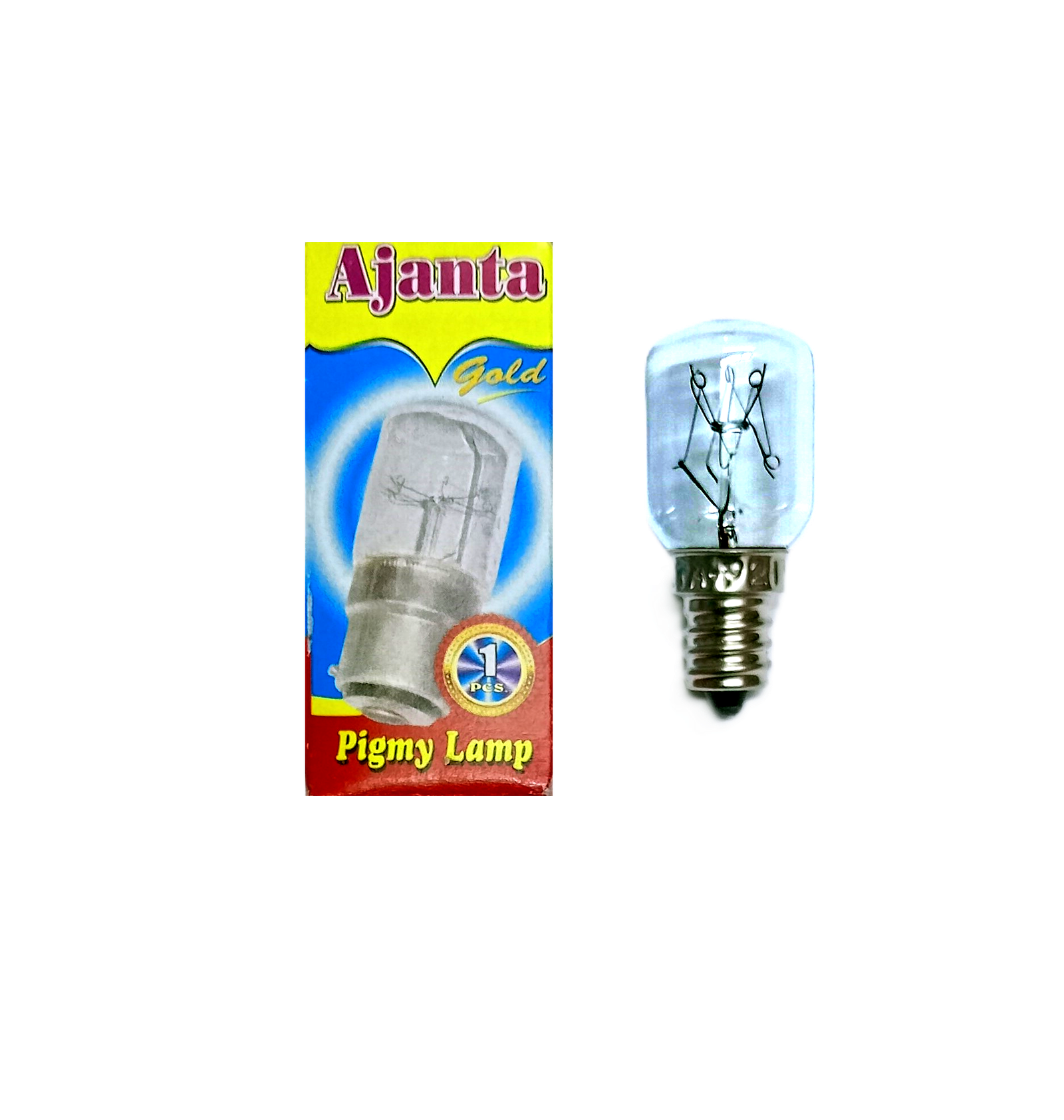 E12 Bulb Round Clear 15W