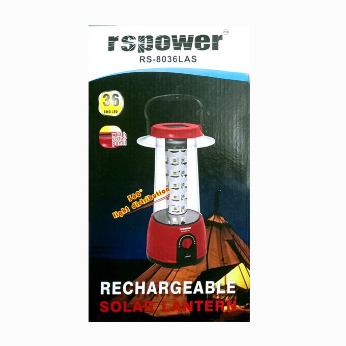 Emergency Light, RS POWER Rechargeable Solar Lantern 8036Las - Image 2