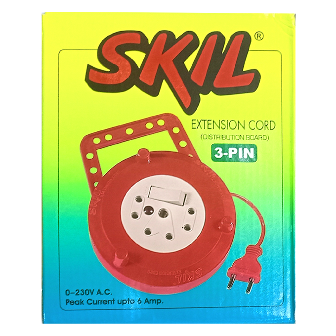 Extension Cord 5-8Mtr 2-3 Pin (Skil)