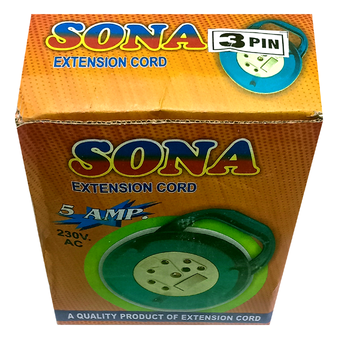 Extension Cord 5Mtr 3 Pin (Sona)