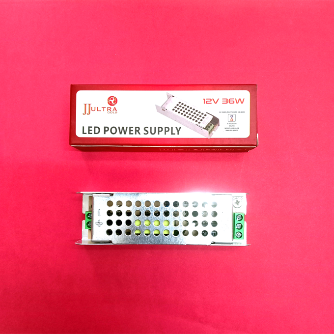 JJultra 12v LED Strip Light Driver, 2Amp 12v LED Strip Adapter