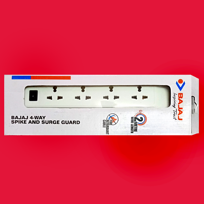 Extension Boards Bajaj 4-Way Spike and surge guard HSN: 85371000 - Image 3