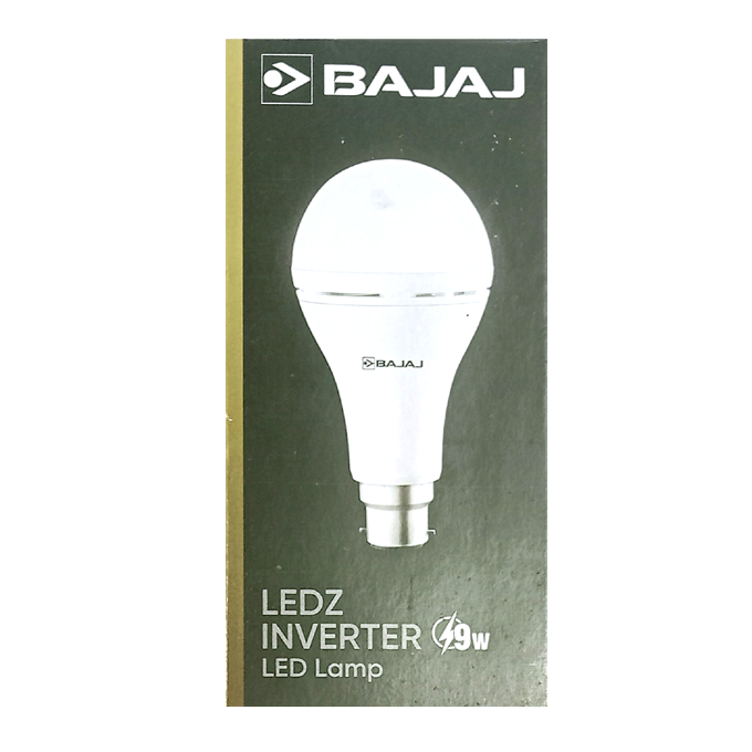 9W Inverter Lamp Bajaj B22 White HSN: 85395000 - Image 2