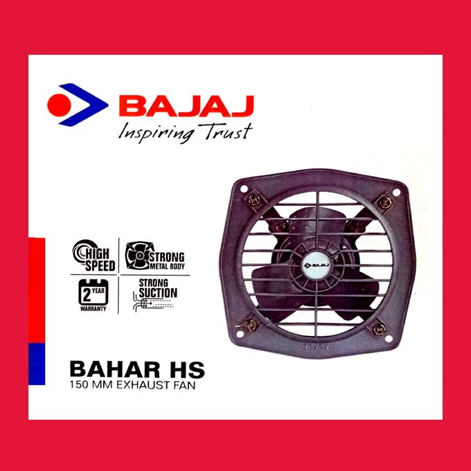 Exhaust Fan Bajaj Bahar HS Dom Grey HSN: 84145990 - Image 4