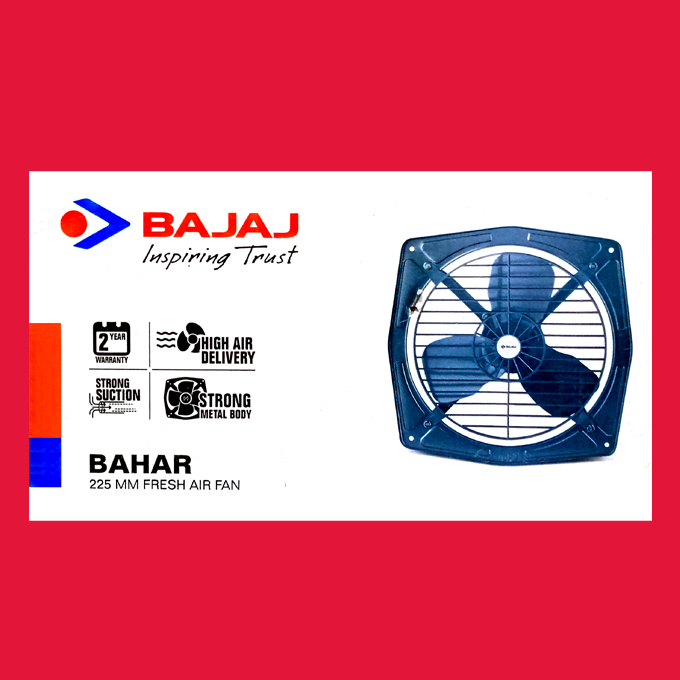 Exhaust Fan Bajaj Bahar HS Dom Grey HSN: 84145990 - Image 2