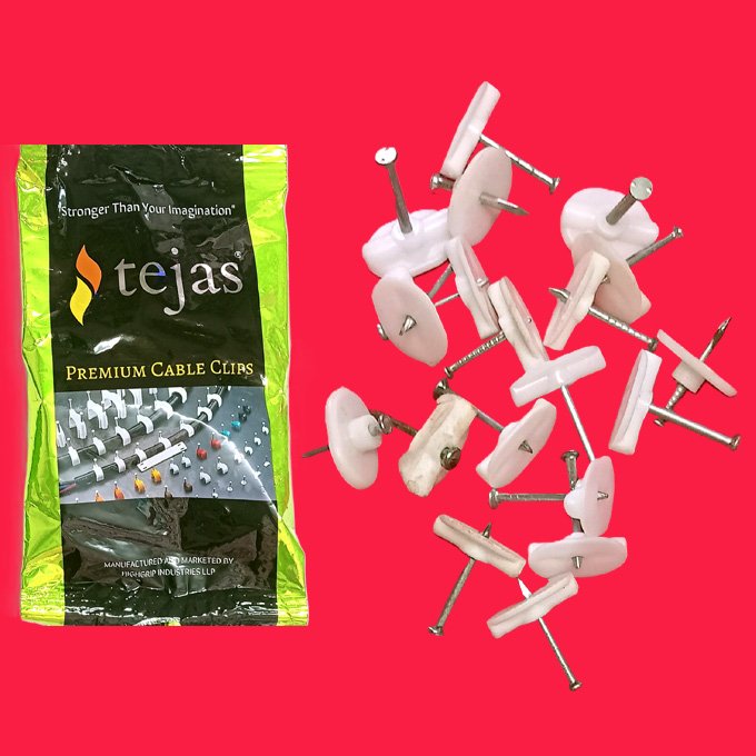 Casing Pin, Plastic And SS White Poster Pin