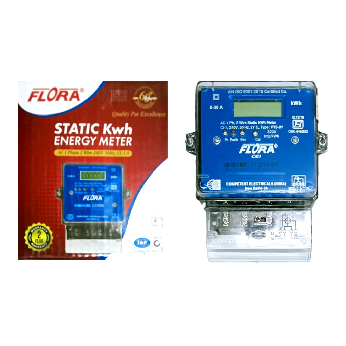 Digital Meter Flora 5-30A static LCD energy meter