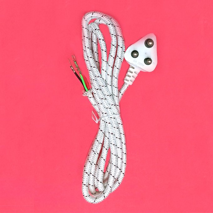 Iron Cord, Electric Iron Cotton Copper 3 core wire 2.5 YDS