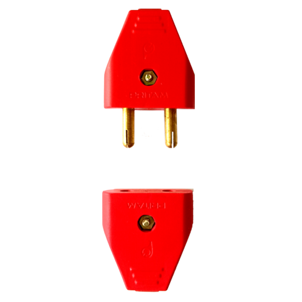 Male-Female 2 Pin Plug 6 Amp PRITAM PC (Pack of 1)