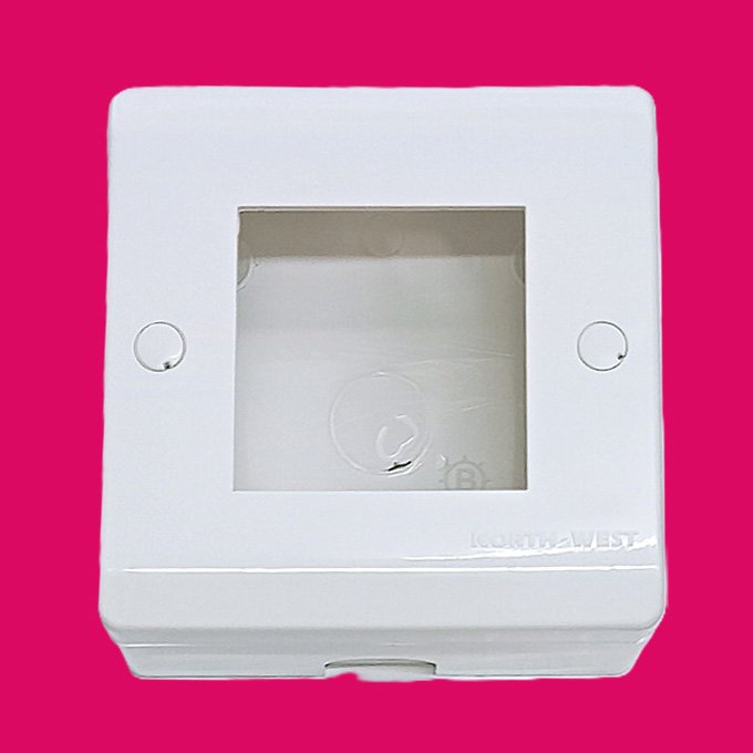 2 SM Box North West, Surface Mounted 2M Box (White)